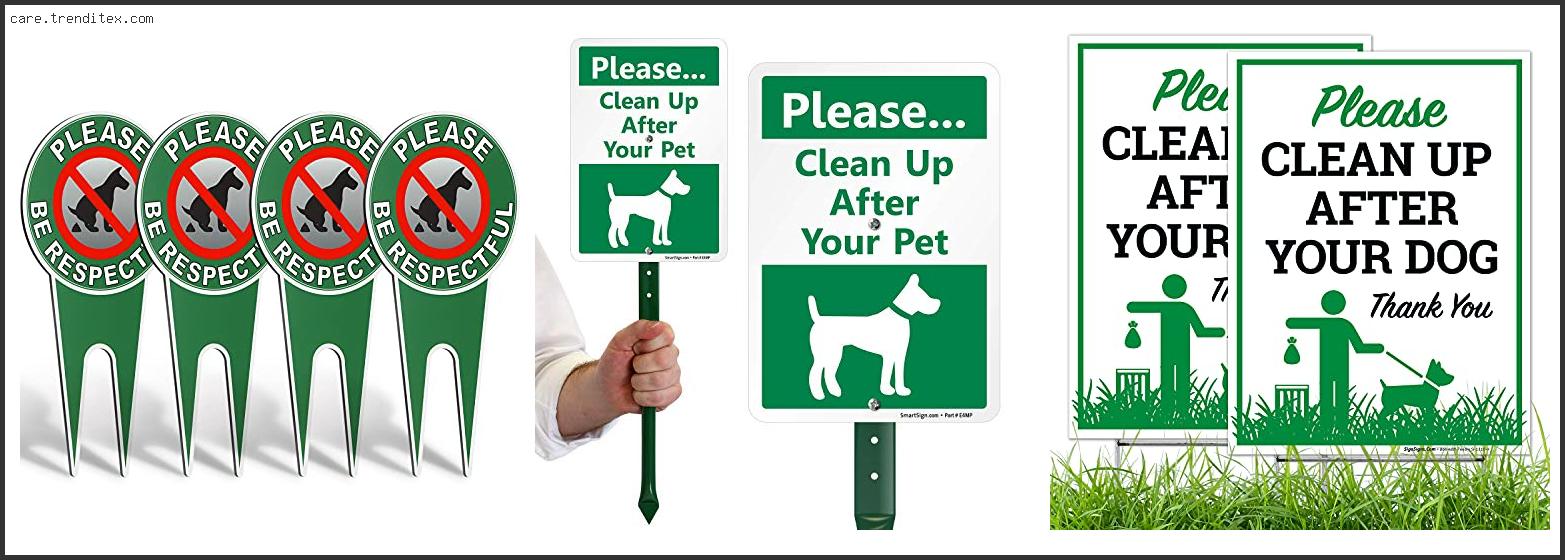 Best Dog Poop Signs
