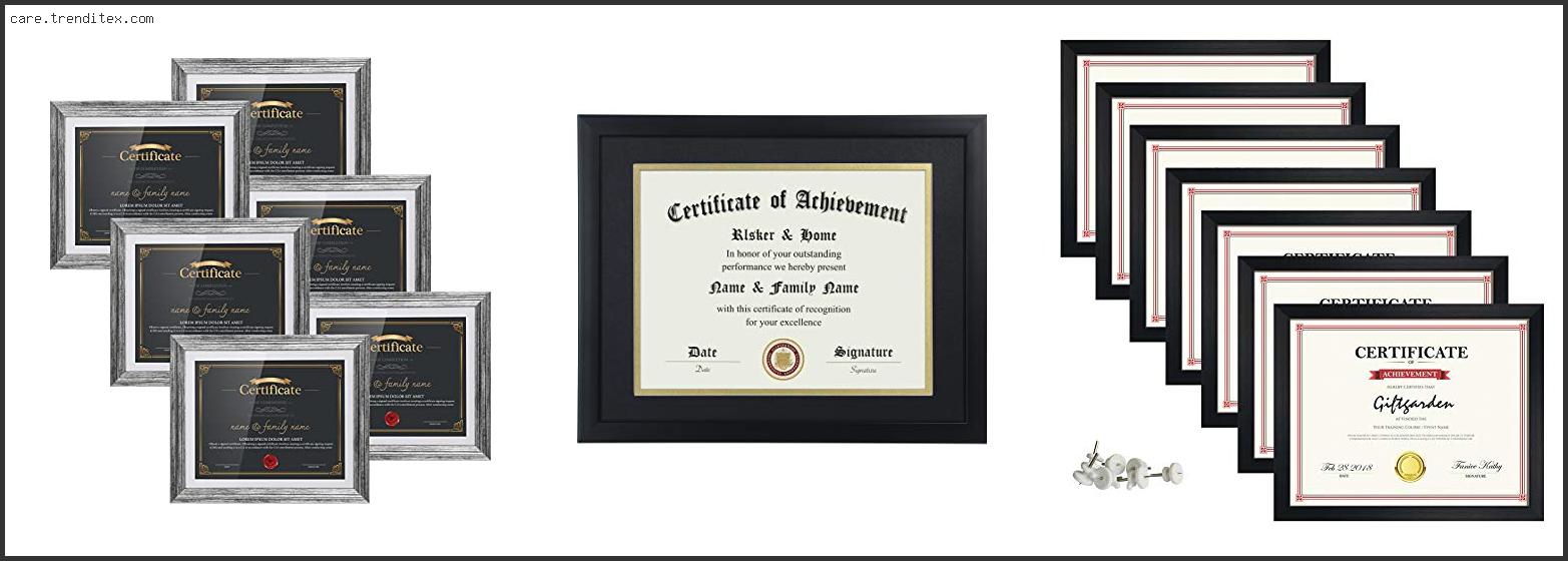 Best Frames For Certificates